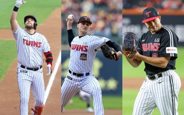 통합우승 LG “이 멤버, 그대로”…오스틴·톨허스트·치리노스 전원 재계약