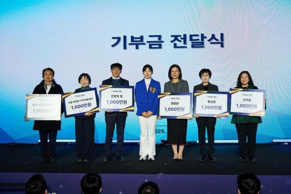 KLPGA 대상 유현조, 소외계층 아동 양육시설 6곳에 모두 6000만원 기부