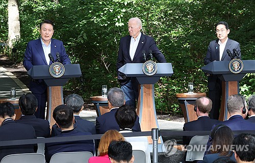 한미일, APEC 계기 15일 페루서 정상회의…3국 협력 제도화 모색(종합)