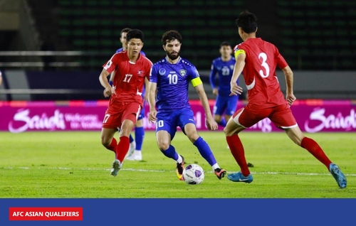 페널티킥 놓친 북한, 우즈벡에 0-1 패…월드컵 예선 6경기 무승