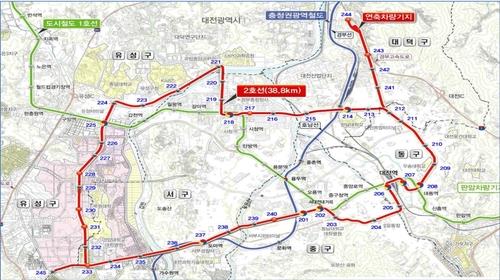 대전도시철도 2호선 행정 절차 마무리…국토부 사업계획 승인