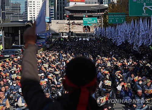 서울 도심서 택배노동자 집회…배송 속도경쟁 중단 주장