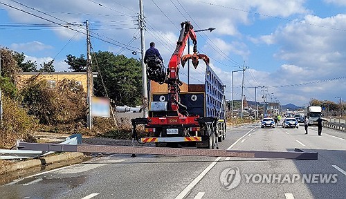 나무에 가로등까지 쓰러져…전북 초속 30ｍ 강풍에 피해 속출