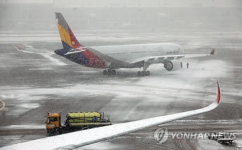 "폭동 일보 직전" 폭설 공항 대혼란…결항·무한대기 잇따라