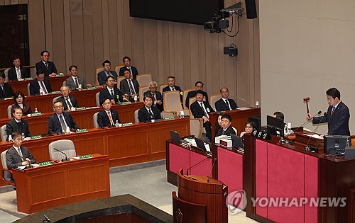 野, 예결위서 사상초유 '감액 예산안' 강행처리 태세…與 반발