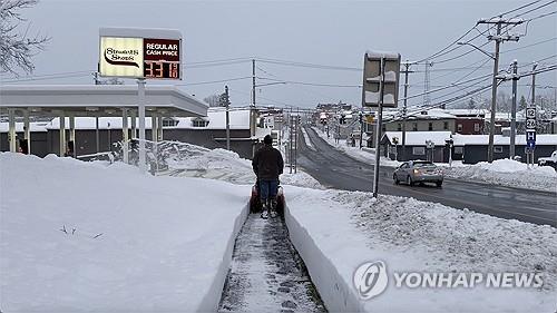 美 북동부 일대, 추수감사절 연휴에 1ｍ '눈폭탄'