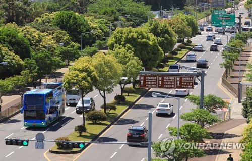 제주 차량통행 가장 많은 곳 '노형로 도로교통공단 앞'