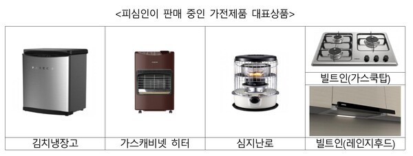 파세코 판매 제품. [사진=공정거래위원회]