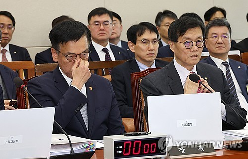 기재위서 "계엄·내란 탓에 비상경제" "野 예산폭거 때문"