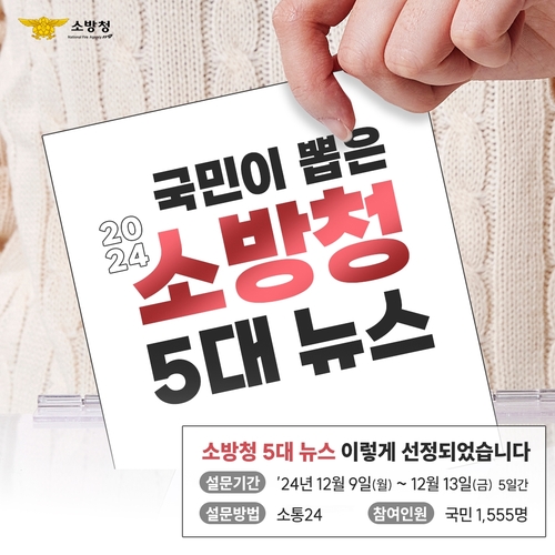 긴급차량 우선신호 시스템·119긴급신고법…소방청 5대 뉴스