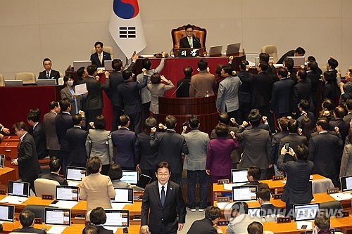 野, 헌정사 첫 권한대행 탄핵소추…한총리 직무정지·최상목 대행체제(종합)