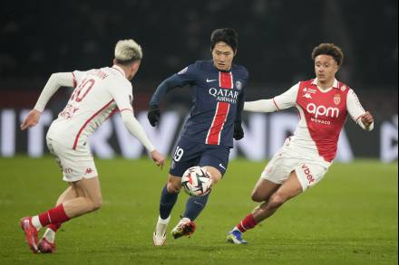 이강인·PSG ‘무패 우승’ 꿈 아니다…3위 모나코에 4-1 완승, 개막 21경기 무패 ‘고공비행’