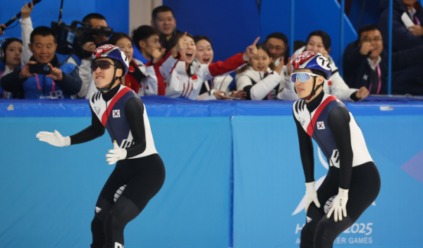 남자 쇼트트랙 500m 박지원 은·장성우 동…중국 린샤오쥔 우승