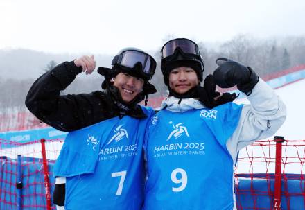 ‘2006년생 고교생들 일냈다’ 이채운·강동훈, 스노보드 슬로프스타일 금메달·동메달 [하얼빈 AG]