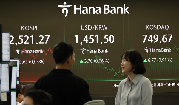 [개장시황] 코스피·코스닥 강보합 출발…트럼프 '관세전쟁' 충격 흡수 중