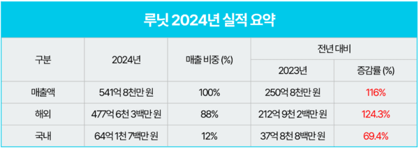 2024년 루닛 실적 요약 표. [사진=루닛] 