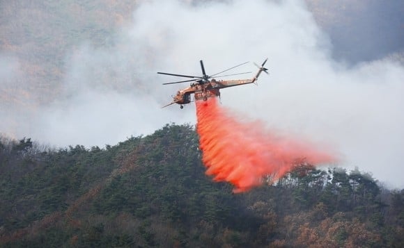 K-산불 지연제, 캄보디아·파라과이서 해외 실증