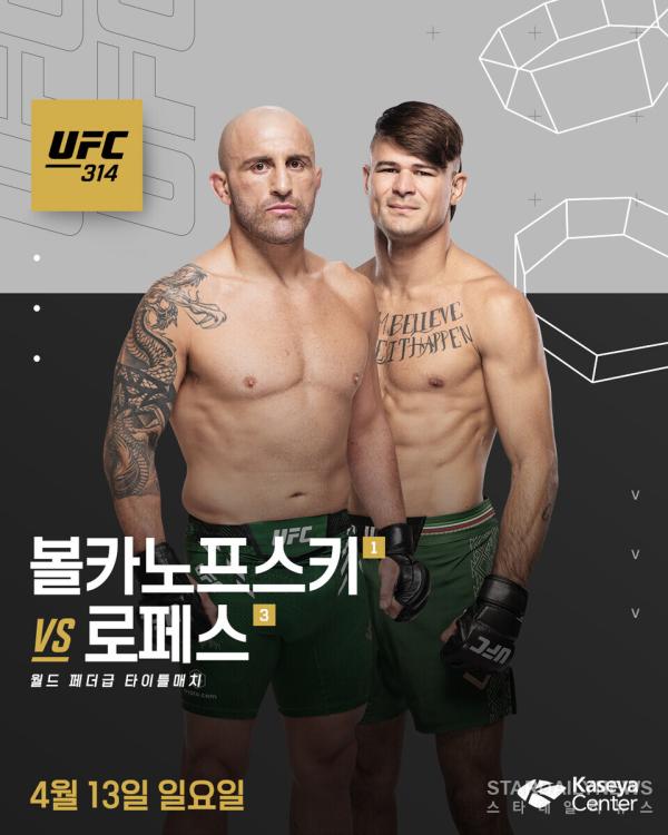 UFC 314 볼카노프스키 vs 로페스