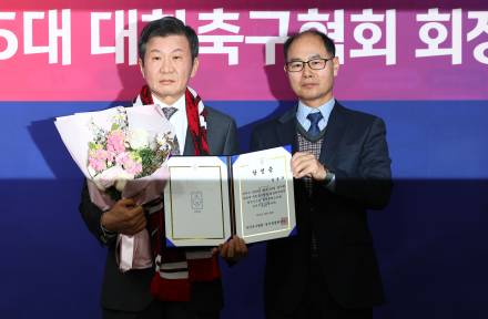 국민적 ‘사퇴’ 촉구에도 ‘또또또또’ 정몽규…축구인은 ‘믿음’ 보냈다 [IS 현장]