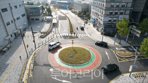 양평역 앞 회전교차로/투어코리아뉴스 정명달 기자