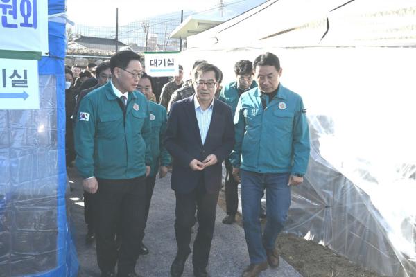 강수현 시장, 오폭 피해 현장 찾아 "일상의 빠른 복귀 기원"