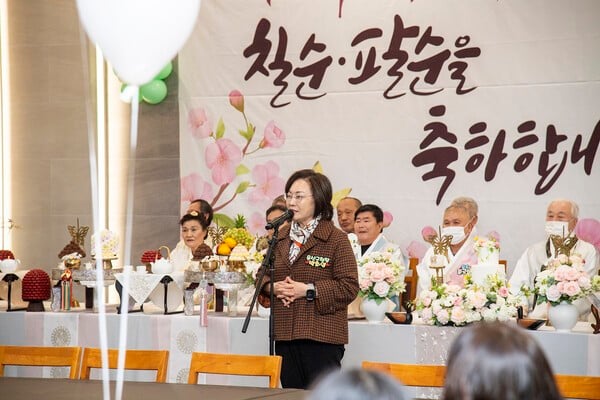 박희영 용산구청장, ‘서쪽네 칠·팔순 대잔치’ 행사 참석