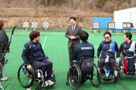 진종오 의원, 이천선수촌 찾아 장애인체육회 현장 의견 수렴