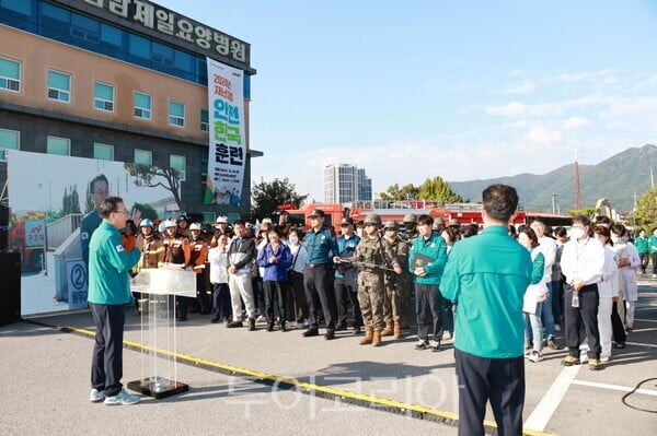 화순군, 행안부 재난대응 안전한국훈련 ‘우수기관’ 선정