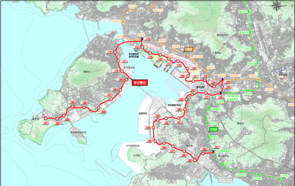 부산 해안선따라 친환경 수소트램 (24.21km)... ‘부산항선’ 만든다