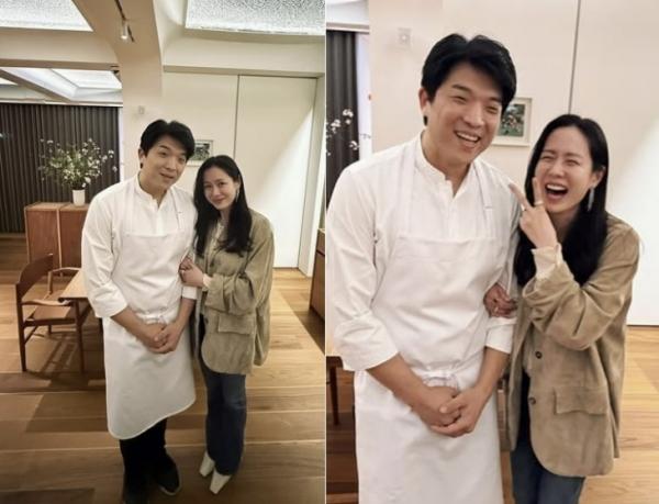 ‘현빈♥’ 손예진, 안성재 식당서 팔짱 낀 모습 포착 “눈웃음 폭발”