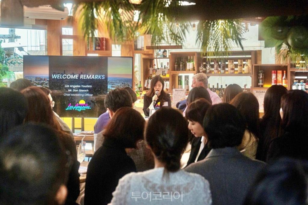 로스앤젤레스관광청이 지난달 25일 서울 이태원 카사 코로나에서  ‘LA 매직아워’를 개최하고 '우리가 사랑하는 LA