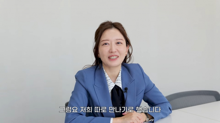 변호사 이승은이 개그맨 김영철과의 소개팅 후기를 전했다. 유튜브 채널 ‘헬로승은’ 캡처