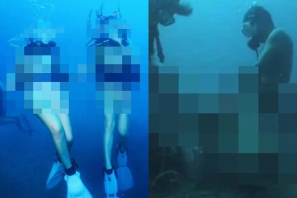 산호초 위 성관계한 ‘나체 다이버들’ 경악…태국 바다서 무슨 일이