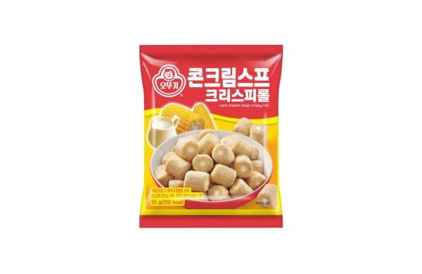 오뚜기, '콘크림스프 크리스피롤' 출시…"국내산 가루미 사용"