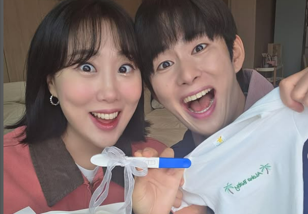 Comedian Im Rara and Son Minsu couple announced their pregnancy. Im Rara Instagram capture