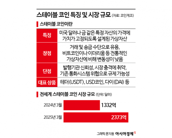 "스테이블 코인이 통화안정성 흔든다" 규제 목소리 잇달아
