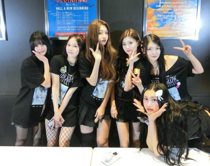 그룹 에버글로우. 멤버 시현 개인 인스타그램 캡처