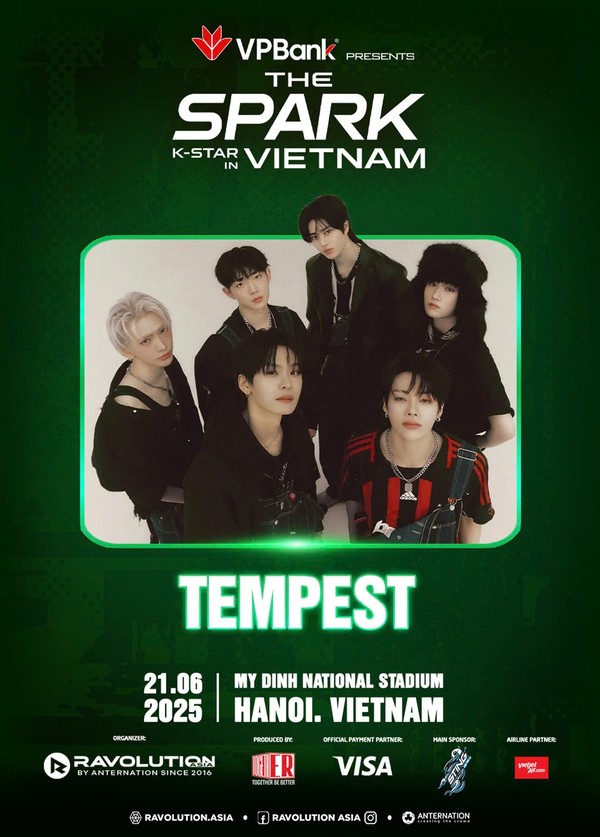 템페스트, 6월 'K-STAR SPARK' 베트남 공연 출격! 명불허전 고퀄리티 무대 선물 예고!