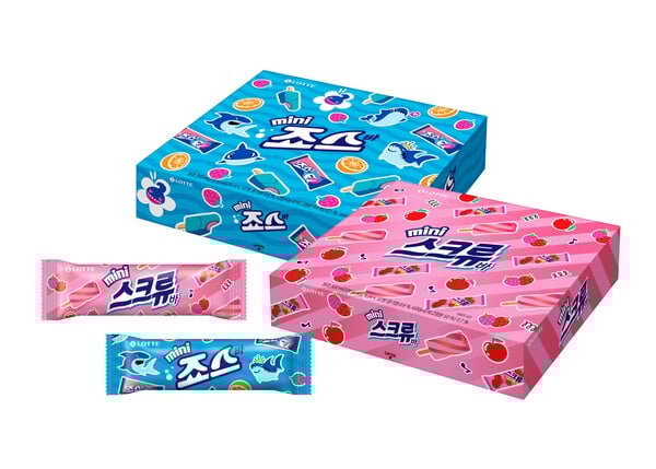 롯데웰푸드, 미니 스크류바·미니 죠스바 출시