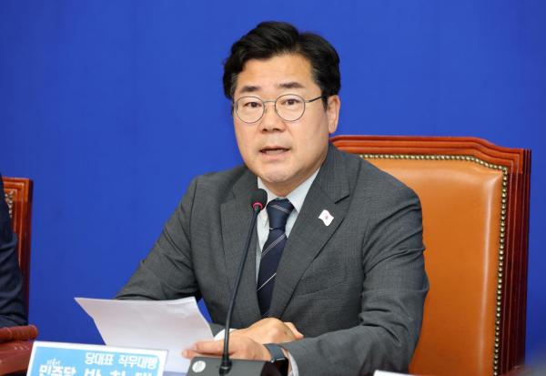 박찬대, 고별 기자회견 "국민 명령 받들어 정권교체…가장 기억에 남아"