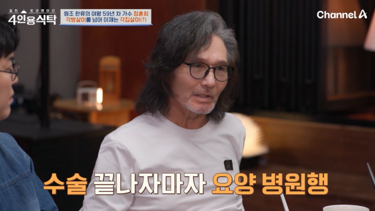 가수 정훈희·김태화 부부가 별거 중이라고 밝혔다. 채널A ‘절친 토큐멘터리-4인용식탁’ 방송화면
