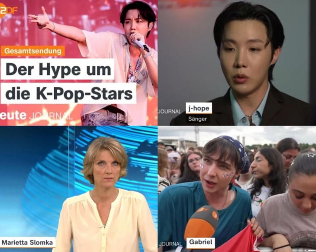 사진 = 제이홉 롤라베를린 2025 공영방송 ZDF 방송화면
