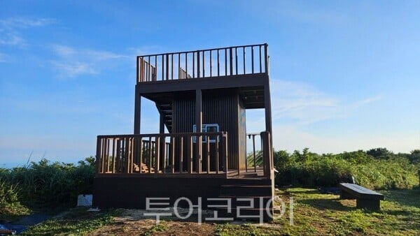 제주시, 제1호 고향사랑기금 지정기부 ‘다목적 오름 쉼터’ 조성 완료