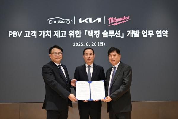기아, 밀워키·케이밴과 PBV 랙킹 솔루션 개발