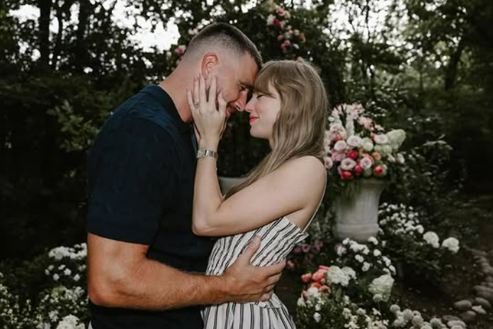 Taylor Swift and Travis Kelce got engaged. Taylor Swift Instagram capture