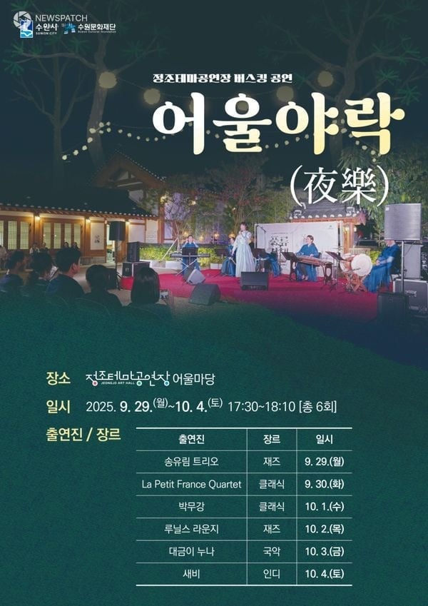 수원화성문화제 연계 정조테마공연장 프로그램 개막