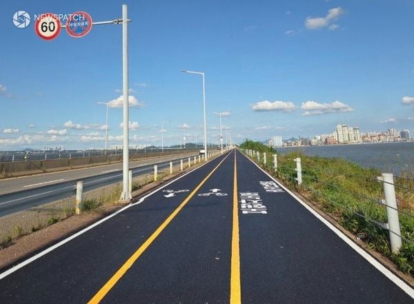 시화호 방조제 자전거도로 3.8km 구간 정비 완료