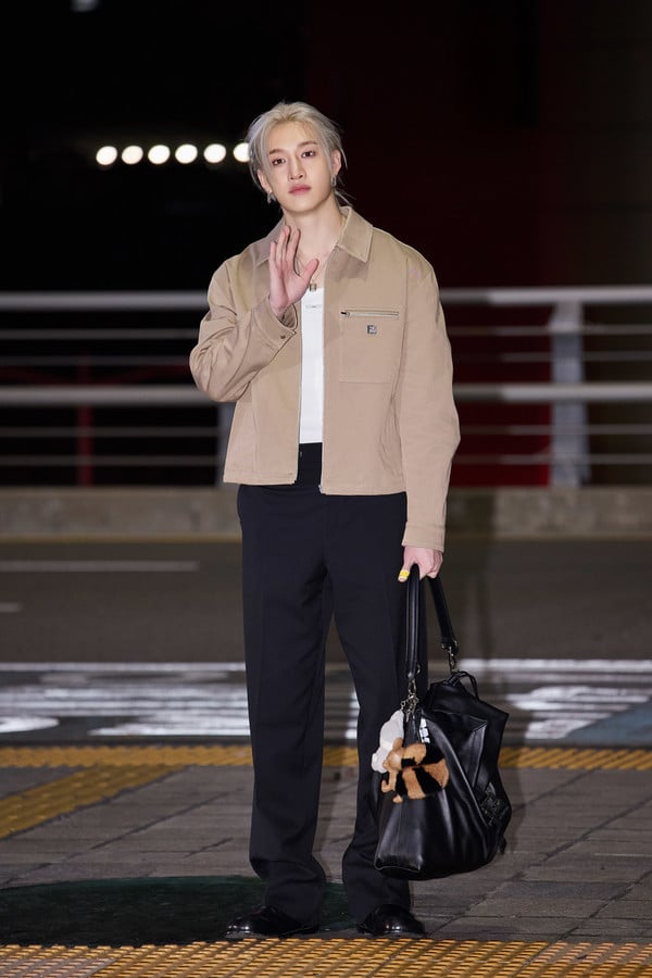 스트레이 키즈(Stray Kids) 방찬, 밀라노에서 열리는 펜디 2026 봄-여름 패션쇼 참석차 출국