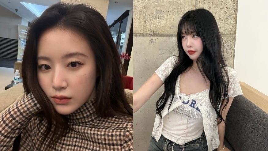 Idle Shuhua (left) and former member Soojin (right). Shuhua, Soojin Instagram post capture Idle Shuhua (left) and former member Soojin (right). Shuhua, Soojin Instagram post capture