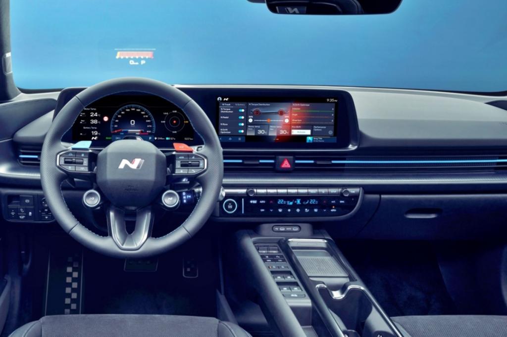 현대차 아이오닉 6 N 실내 디스플레이 (출처=현대차)